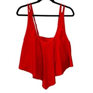 Red Women's Swim Top